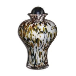 Grote Glazen Urn Herfstkleuren (3.5 liter)