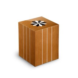 Rechthoekige Urn Compagnon Windroos Teak (3.3 liter)