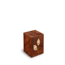 Rechthoekige Mini Urn Fenice Calla Bianca (0.1 liter)