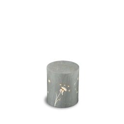 Cilinder Mini Urn Fenice Denti Leone Grigio (0.1 liter)