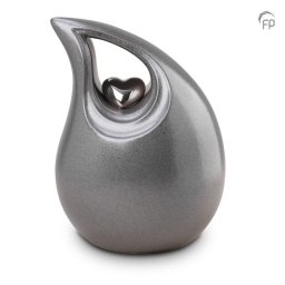 Grote Keramische Traan Urn Grey Metallic (3.8 liter)