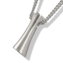 Zilveren Rechte Ashanger inclusief Collier