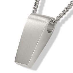 Zilveren Rechte Ashanger inclusief Collier