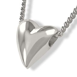 Zilveren Ashanger Hartje inclusief Collier