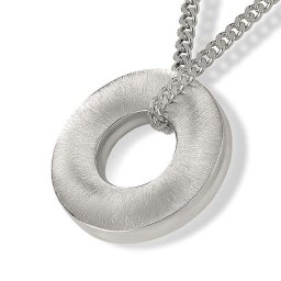 Zilveren Ronde Ring Ashanger inclusief Collier