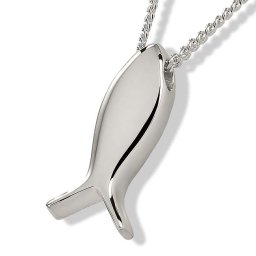 Zilveren Ashanger Ichtus inclusief Collier