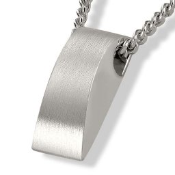 Zilveren Rechthoekige Ashanger inclusief Collier