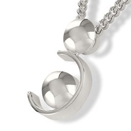 Zilveren Ashanger Symbool Moeder en Kind inclusief Collier