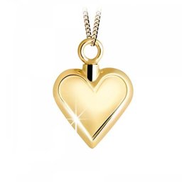 Gouden Ashanger Hart met Glansrand