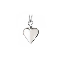 Ashanger Glimmend Mini Hartje Zilver