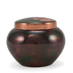 Classic Copper Raku Dieren Urn Medium (0.65 liter)