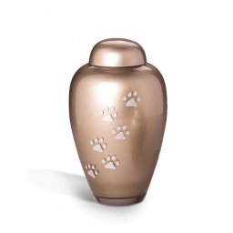 Grote Bohemian Crystal Glazen Dierenurn Beige (1.9 liter)
