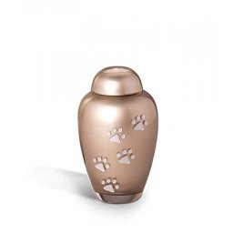 Kleine Bohemian Crystal Glazen Dieren Urn Beige (0.3 liter)