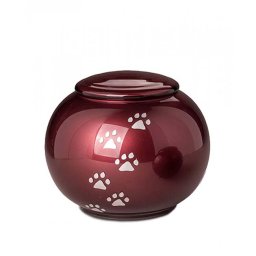 Grote Bohemian Crystal Glazen Dierenurn Bordeaux (2.5 liter)