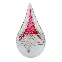 Kristalglazen 3D Traan Dieren Urn Pink (0.2 liter)