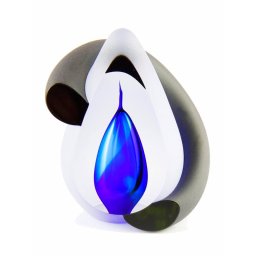 Premium 3D Traan Dieren Urn Bow Blue (0.06 liter)