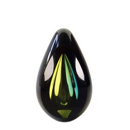 Premium 3D Diamond Black-Gold Traan Dierenurn (0.1 liter)