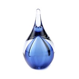 Kristalglazen 3D Mini Traan Dierenurn Blauw (0.05 liter)