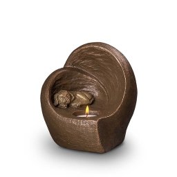 Keramische Honden Urn Eeuwige Slaap (0.5 liter)