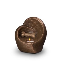 Keramische Honden Urn Verwarmd Botje (0.5 liter)