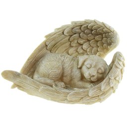 Honden Urn of Honden Asbeeld, Hond met Engel Vleugels (0.7 liter)