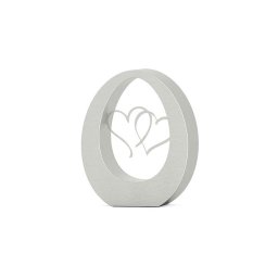Kleine RVS Oval Hearts Dierenurn (0.9 liter)
