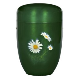 Design Urn Witte Margrietjes (4 liter)