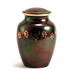 Classic Copper Raku Dieren Urn Medium (0.7 liter)