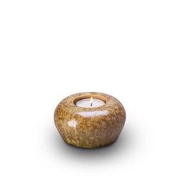 Keramische Mini Urn met Waxinelichtje Beige (0.05 liter)