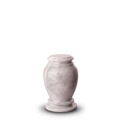 Marmeren Mini Urn Grijswit (0.15 liter)