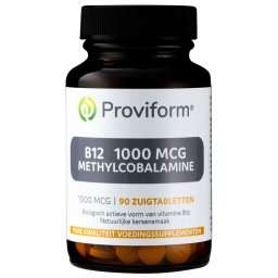 Proviform B12 1000mcg Methylcobalamine Zuigtabletten 90st
