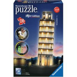 3D Puzzel - Toren van Pisa - Night Editie (216 stukjes)