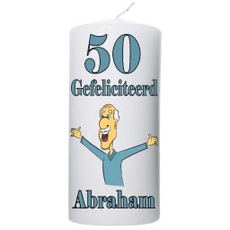 Verjaardagskaars 50 jaar Abraham