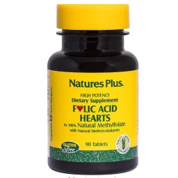 Folic Acid Hearts 400 mcg (90 Tablets) - Nature's Plus