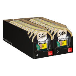 22x85g Eend en Kip in Paté Sheba Classics Kattenvoer Kuipjes