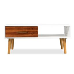 vidaXL Salontafel 90x50x40 cm massief acaciahout