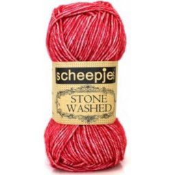 Stone washed 807 red jasper
