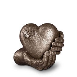 Kleine Keramische Art Urn Hartepijn Zilver (1 liter)