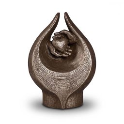 Grote Keramische Art Urn Gevoelens Zilver (3.5 liter)