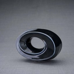 Keramische Mini Urn Passage Black Gloss (0.45 liter)