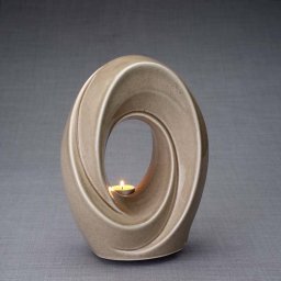 Keramische Crematie As Urn Passage Beige Grey (3.2 liter)