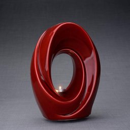 Keramische Crematie As Urn Passage Shiny Red (3.2 liter)