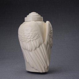 Keramische Crematie As Urn Wings Transparant (3.1 liter)