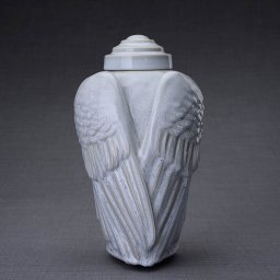 Keramische Crematie As Urn Wings Grey (3.1 liter)
