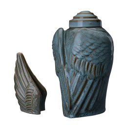 Art Urnen Voordeelset Wings Green Oiled (3.1 en 0.22 liter)