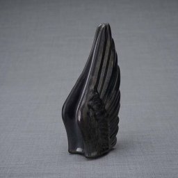 Keramische Mini Urn Wings Antraciet (0.22 liter)