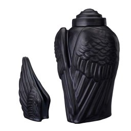 Art Urnen Voordeelset Wings Matzwart (3.1 en 0.22 liter)