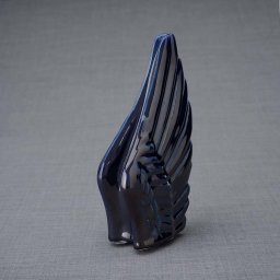 Keramische Mini Urn Wings Kobalt Metallic (0.22 liter)