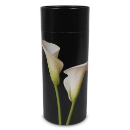 Grote Zwarte Bio Eco Urn of As-strooikoker Arondskelk (3 liter)