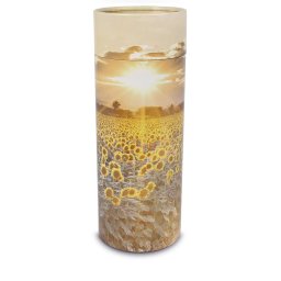 Grote Bio Eco Urn of As-strooikoker Zonnebloemen (3 liter)